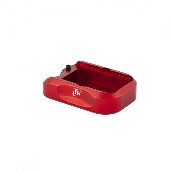 Glock 19X alu magasinbottenplatta | +1 patron - Röd - Ubitzu
