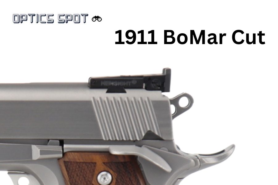 1911 [BoMar Cut] adjustable rear sight | fiber optic - Ubitzu