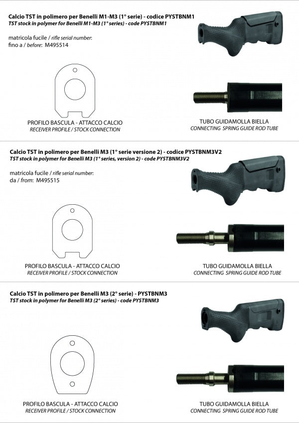 Benelli M3 [gen.2] justerbar kolv | TST - Ubitzu