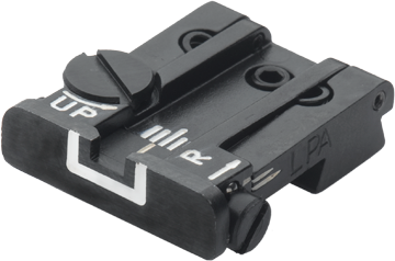 Browning Hi-Power [Sport Vigilante Mark III Practical HP40] justerbart baksikte | vita linjer - Ubitzu