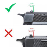 Browning Hi-Power Vigilante justerbara sikten | blank - Ubitzu
