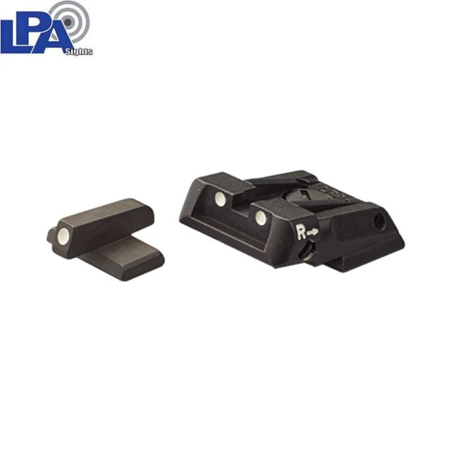 HK VP9 SFP9 VP40 P30 HK45 justerbara sikten | vita prickar - Ubitzu