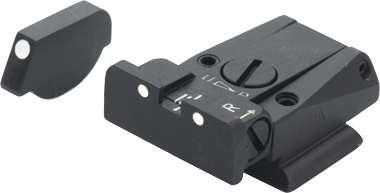 Ruger [P85 P89] justerbara sikten | vita prickar - Ubitzu