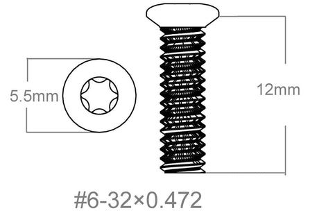 Skruvsats 3 st | 6-32x0.472’’ [T10] - Ubitzu