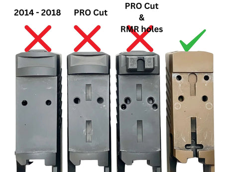 Sig P320 [models with removable rear sight] Optics Ready plate | type H [RTS & Docter footprint] - Ubitzu
