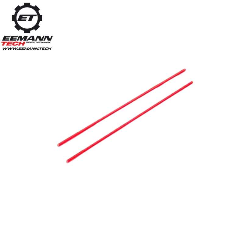 Universella fiberoptiska siktinsatser | 2-delat set - Röd 1.0 mm - Ubitzu