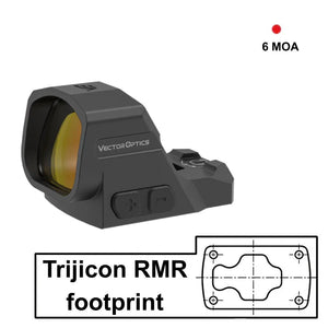 Rödpunktsikten med Trijicon RMR footprint