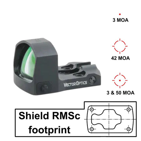 Vector Optics Frenzy-S 1x17x24 MOS Multi Reticle rödpunktsikte - Ubitzu